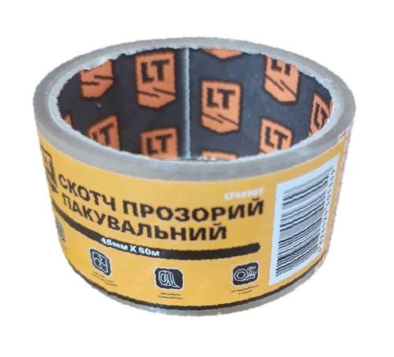 Скотч прозрачный упаковочный, 45мм*300 метров