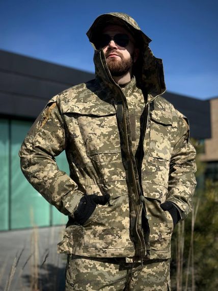 Комплект 3 в 1 Тактичний статутний костюм+ Убакс CoolPass ЗСУ Піксель мм14 Military + Полегшена парка Піксель | Зображення 7