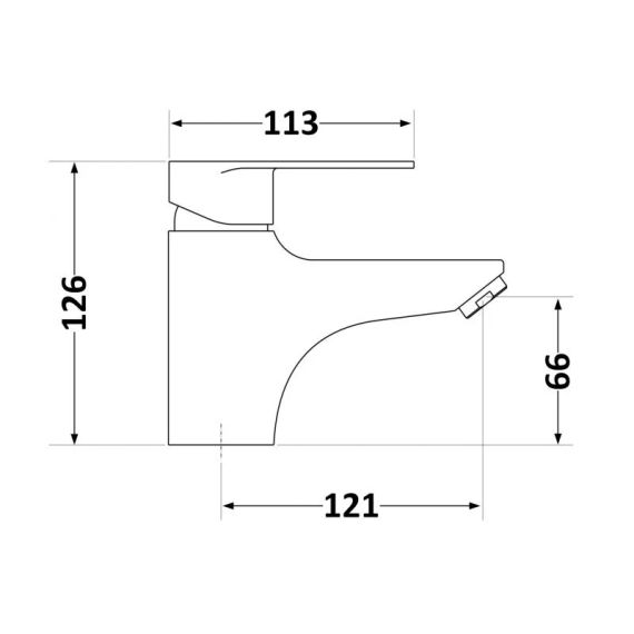 Смеситель для раковины Lidz Tani 001F1 (k40) LDTAN001F1CRM44957 Chrome | Зображення 1
