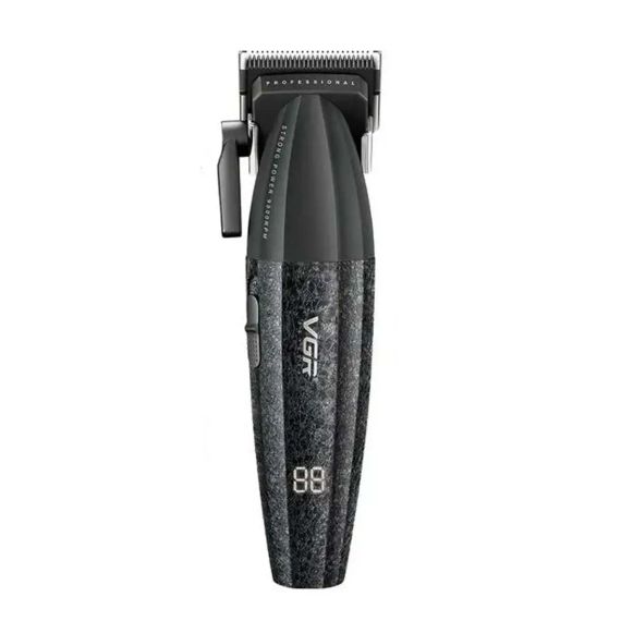 Аккумуляторная машинка для стрижки VGR V-640C BLACK, 6 насадок, LED дисплей, 9000RPM | Зображення 1