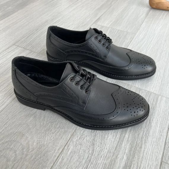 Чоловічі броги з натуральної шкіри 44 розмір | Зображення 4