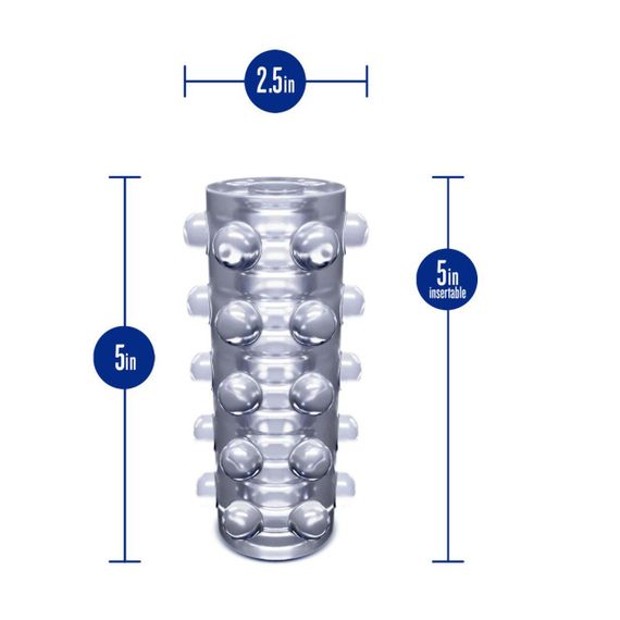 Мастурбатор Blush Rize – Swich Glow in the Dark Masturbator Clear, двосторонній, світиться в темряві Sex Aura | Зображення 4