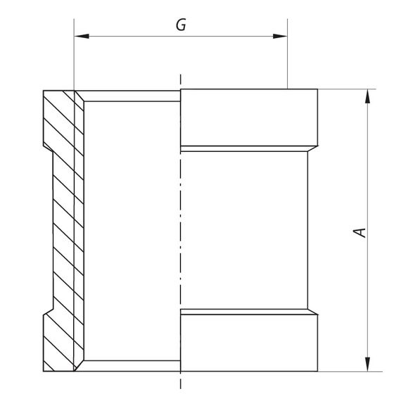 Муфта з'єднувальна 1-1/2" Koer KF.C16 (KF0014) | Зображення 2