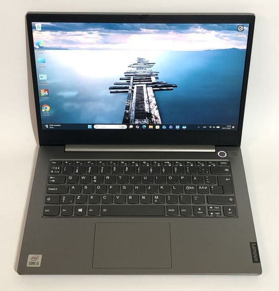 Ультрабук Б-класс Lenovo ThinkBook 14IIL / 14" (1920x1080) IPS / Intel Core i5-1035G1 (4 (8) ядра по 1.0 - 3.6 GHz) / 8 GB DDR4 / 128 GB SSD / Intel UHD Graphics / WebCam / Win 11 Pro б/у | Зображення 1