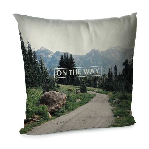 Подушка диванная с бархата On the way 45x45 см (45BP_ORG005)