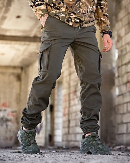 Зимові штани soft shell BANDIT олива ТР6407 | Зображення 3