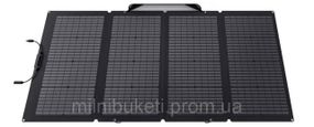 Портативная солнечная панель EcoFlow 220W Solar Panel двухсторонняя (черная)
