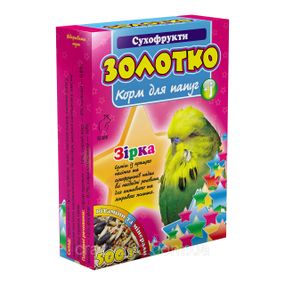 Корм для волнистых попугаев Круг Золотко Сухофрукты 500 г К-820191