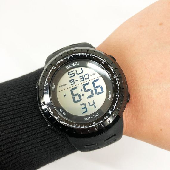 Чоловічі водостійкі кварцові годинники SKMEI 1167BK, Армійські годинники мілітарі YZ-86 | Зображення 3