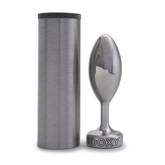 Металева анальна пробка DOXY Butt Plug SMOOTH, гладенька, діаметр 3,3 см | Зображення 2