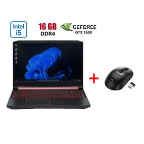 Ігровий ноутбук Б-клас Acer Nitro 5 AN515-54-5812 / 15.6" (1920x1080) IPS / Intel Core i5-9300H (4 (8) ядра по 2.4 - 4.1 GHz) / 16 GB DDR4 / 480 GB SSD / nVidia GeForce GTX 1650, 4 GB GDDR5, 128-bit / WebCam б/в + Подарунок Бездротова миша HOCO GM28