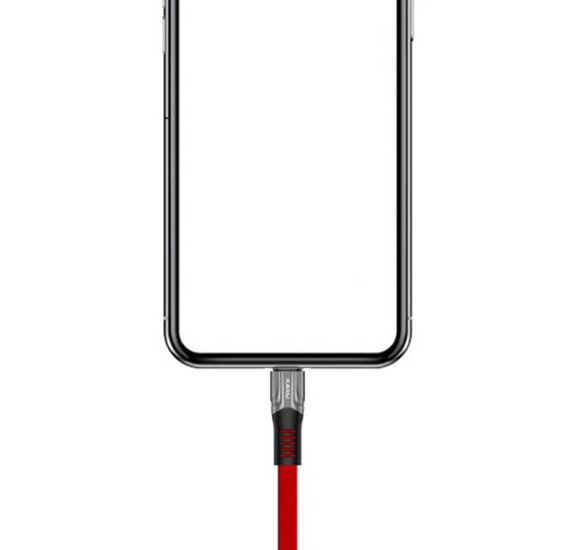 Плоский кабель Kaku KSC-278 USB - Lightning 1.2m - Red | Зображення 1