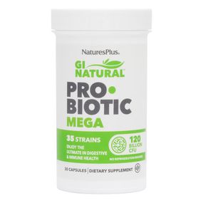 Пробиотики Natures Plus Пробиотики Мега, Probiotic Mega, Nature's Plus, 120 млрд КОЕ (NAP-43902) - Топ Продаж!