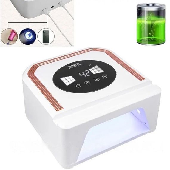 Лампа для нігтів UV LAMP SUN Y31 Сушарка для гель лаку на акумуляторі, Лампа для сушіння гель-лаку будинку | Зображення 5