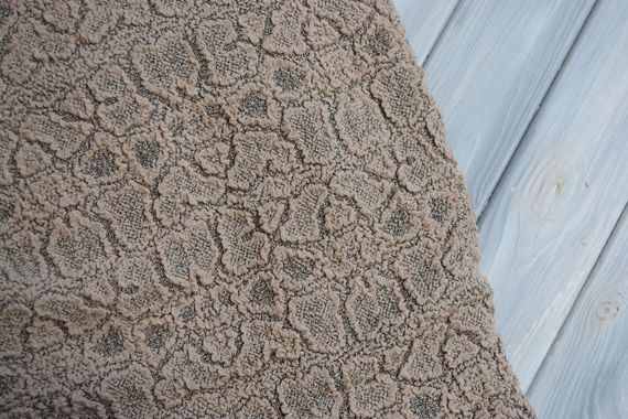 Жакардовий чохол на кутовий диван Stone з спідницею бежевий | Зображення 2