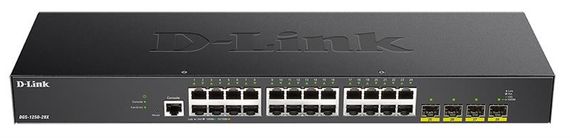 Коммутатор D-Link DGS-1250-28X 24xGE, 4xSFP+, WebSmart (DGS-1250-28X)