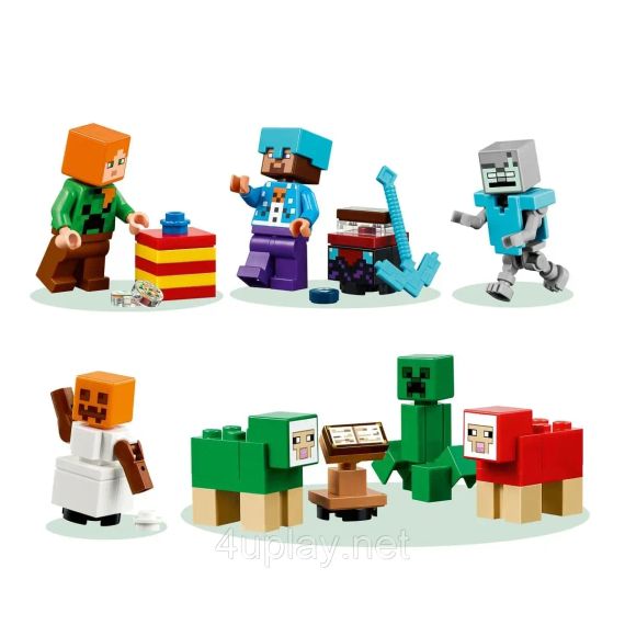 Новогодний адвент календарь ЛЕГО Майнкрафт 2025 Оригинал LEGO Minecraft Advent Calendar 2025 | Зображення 5