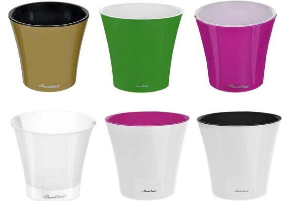 Горщик для квітів Santino ARTE 0,6 л зелений | Зображення 1