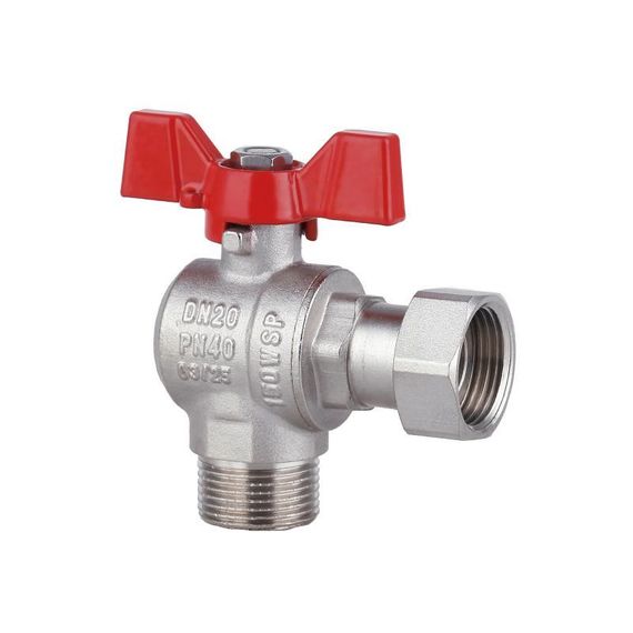 Кран кульовий з накидною гайкою Thermo Alliance Forte 3/4" ВЗ для води кутовий SF224W20 | Зображення 2