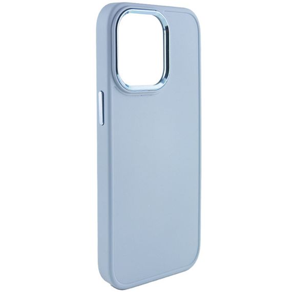 TPU чехол Bonbon Metal Style для Apple iPhone 14 Pro Max (6.7") Силикон, Голубой / Mist blue