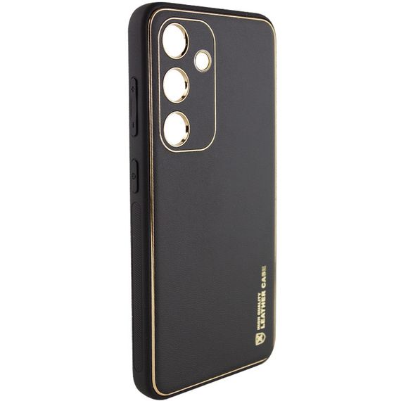 Кожаный чехол Xshield для Samsung Galaxy S24+ Черный / Black | Зображення 2