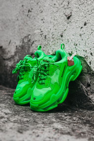 Кросівки B*lenc/aga Tr!ple S Neon Green, В'єтнам 0109 36 | Зображення 5