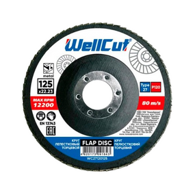 Диск пелюстковий торцевий d125мм T27 P120 WellCut