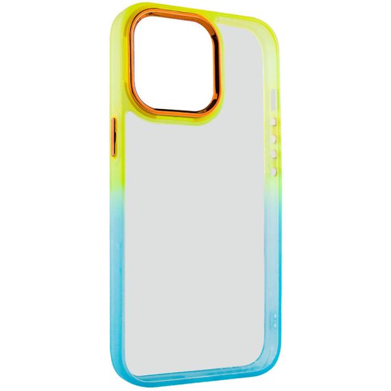 Чохол TPU+PC Fresh sip series для Apple iPhone 13 Pro Max (6.7") TPU+PC, Бирюзовый / Оранжевый