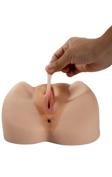 Мастурбатор Вагина-Анус Tiffani Butt masturbator без вибрации телесный Sex Aura | Зображення 3