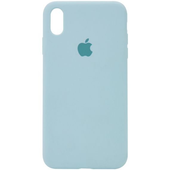 Чехол Silicone Case Full Protective (AA) для Apple iPhone XS Max (6.5") Бірюзовий/Turquoise