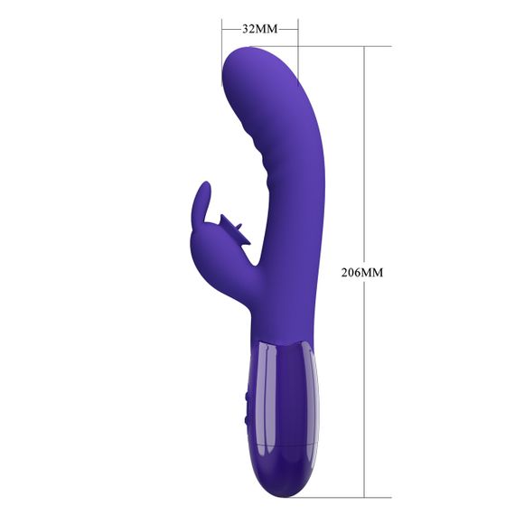 Вібратор - Pretty Love Cerberus Licking Vibrator Blue Sex Aura | Зображення 7