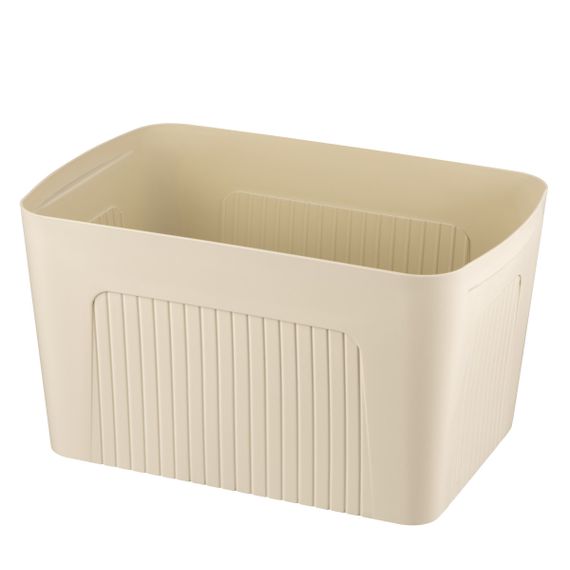Ящик з кришкою для зберігання Ardesto ARHC2523B 45.5х31х24.5 см бежевий | Зображення 1