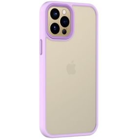 TPU+PC чохол Metal Buttons для Apple iPhone 12 Pro Max (6.7") TPU+PC, Бузковий