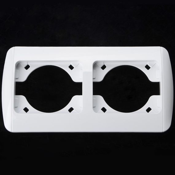 Рамка двойная белая MB-2F wh