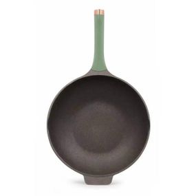 Сковорода-пароварка 2 в 1 зі скляною кришкою Shikainuo Зелена