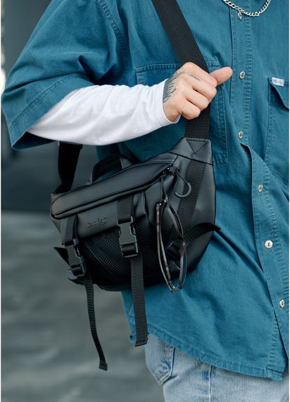 Чоловіча сумка бананка Sambag Dynamicdart чорна 38 × 21 × 7 см (80411001m) | Зображення 7