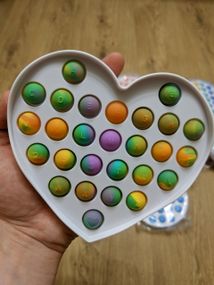 Pop it з малюнком Поп іт з малюнком Іграшка антистрес Пупырка Поп іт Сімпл Дімпл Simple Dimple Серце 7