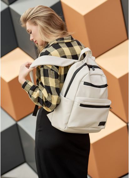 Жіночий рюкзак Sambag ZARD LRT сірий 46 х 28 х 13 см (25058030)