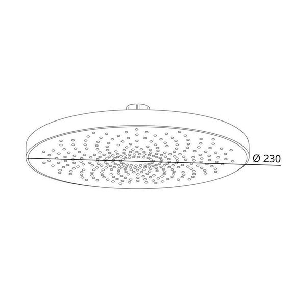 Лейка для верхнего душа Qtap Hlavova D 230 мм округлая QTHLA107CRM45787 Chrome/White | Зображення 1