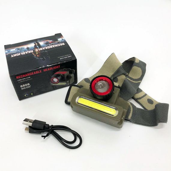 Головной фонарик Police 8808/6908-XPE+COB / Налобный фанарь / Мощный аккумуляторный NK-962 налобный фонарик | Зображення 5
