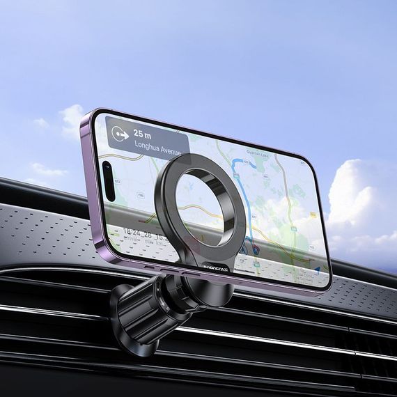 Автотримач Borofone BH104 Path ring magnetic (air outlet) Black | Зображення 6