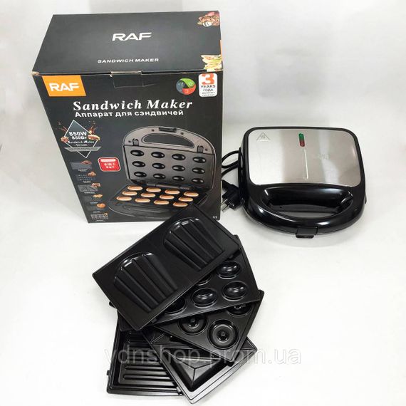 Настольный гриль для гамбургеров электрический RAF Настольный гриль электрический-прижимной AH-17 | Зображення 5