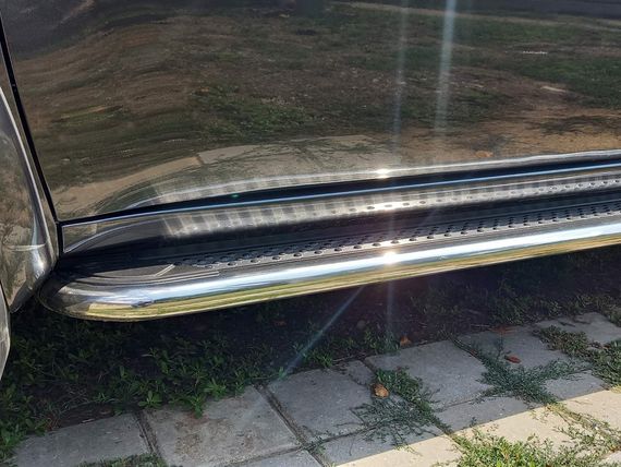 Бокові пороги Maydos V2 (2 шт., алюміній -2024 нерж) для Mitsubishi L200 2006-2015 рр | Зображення 2