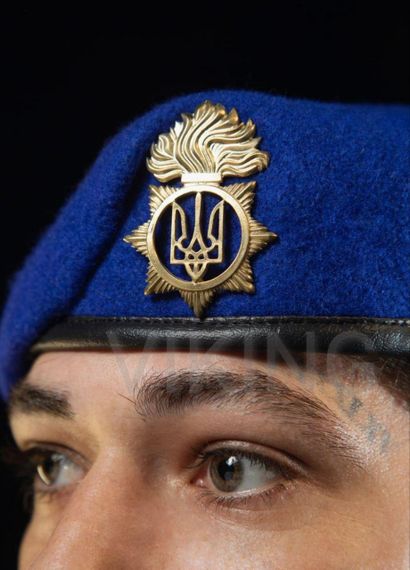 Берет НГУ капля васильковый ПОЛНЫЙ КОМПЛЕКТ L / 57-58 | Зображення 2