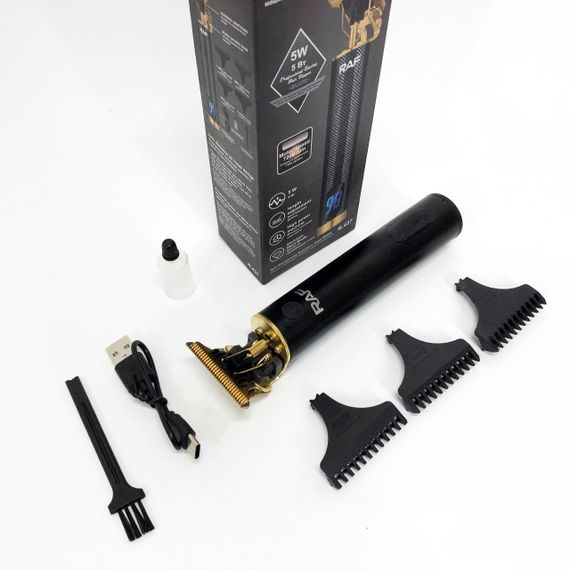 Чоловічий набір для стрижки волосся акумуляторний RAF, Машинка для стрижки волосся професійна PU-52 | Зображення 1