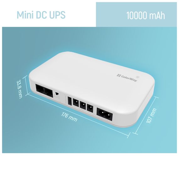 Пристрій безперебійного живлення ColorWay CW-PB100LI3WT 10000mAh 21W (CW-PB100LI3WT) | Зображення 6