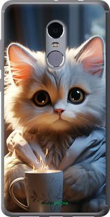 Чохол на Xiaomi Redmi Note 4 Білий кіт "5646t-352-2448"