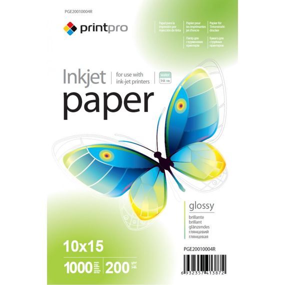 Фотопапір PrintPro 10x15 (PGE20010004R)