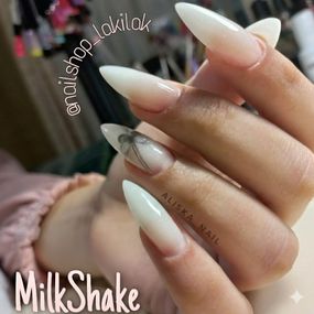 Молочный (теплый оттенок) гель для наращивания ногтей Польша MilkShake 5мл