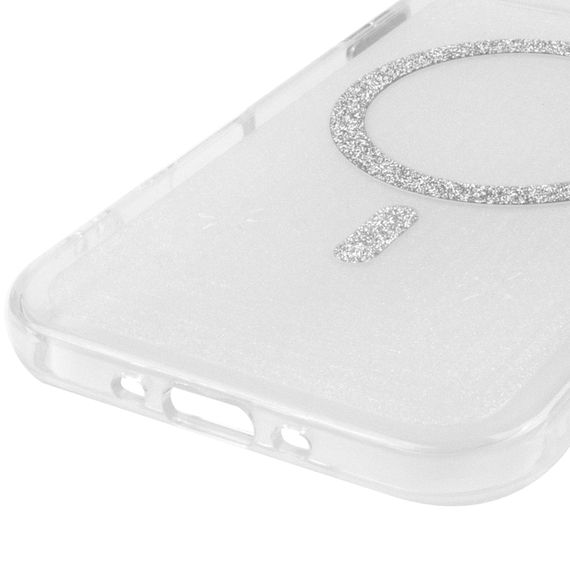 Чохол TPU+PC Jewel Sparkle with Magnetic Fit для Apple iPhone 17 Air (6.5") Diamond White | Зображення 4